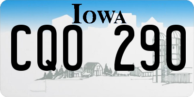 IA license plate CQO290