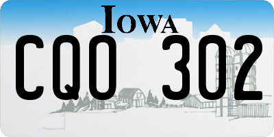 IA license plate CQO302