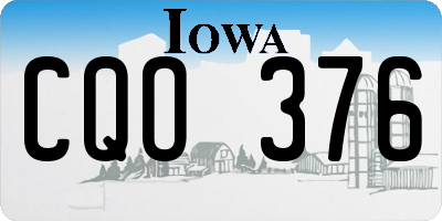 IA license plate CQO376