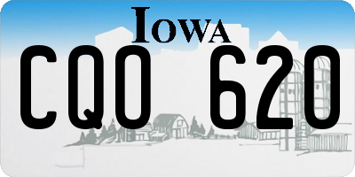 IA license plate CQO620