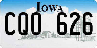 IA license plate CQO626