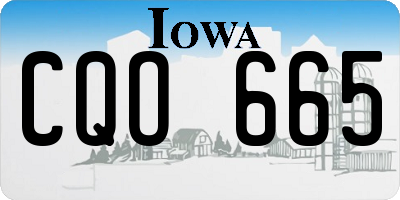 IA license plate CQO665