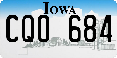 IA license plate CQO684