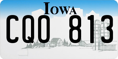 IA license plate CQO813