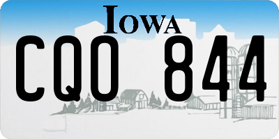 IA license plate CQO844