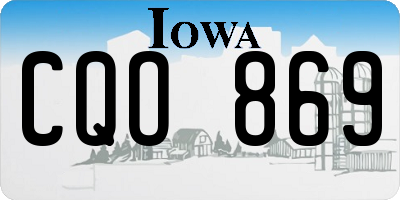 IA license plate CQO869