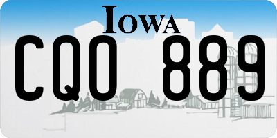 IA license plate CQO889