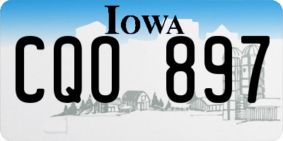 IA license plate CQO897