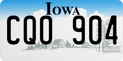 IA license plate CQO904