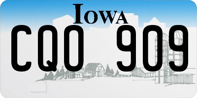 IA license plate CQO909