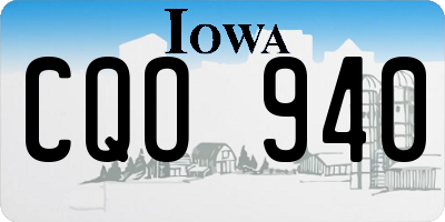 IA license plate CQO940