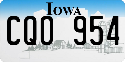 IA license plate CQO954