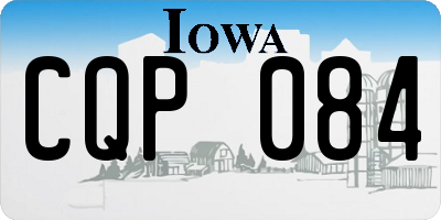 IA license plate CQP084