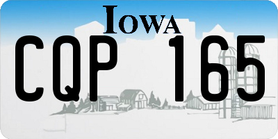 IA license plate CQP165