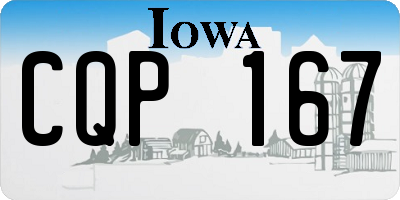IA license plate CQP167