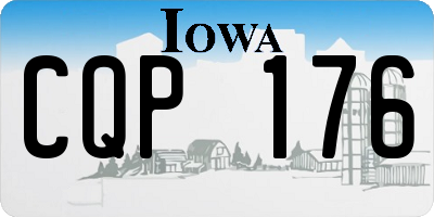 IA license plate CQP176