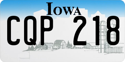 IA license plate CQP218
