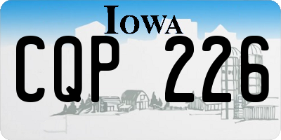 IA license plate CQP226