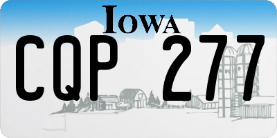IA license plate CQP277