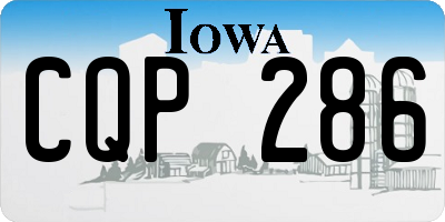 IA license plate CQP286