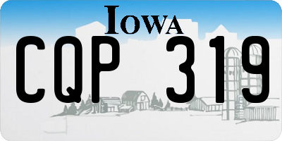 IA license plate CQP319