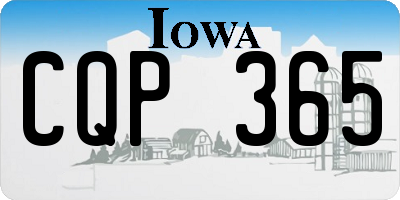 IA license plate CQP365