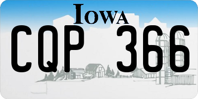 IA license plate CQP366