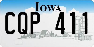 IA license plate CQP411
