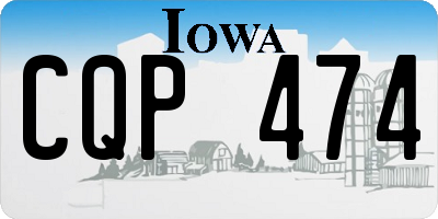 IA license plate CQP474