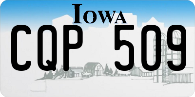 IA license plate CQP509