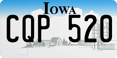 IA license plate CQP520