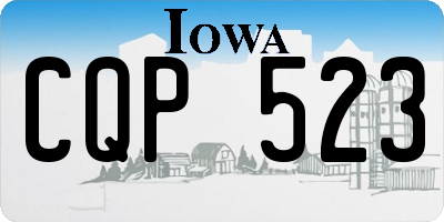IA license plate CQP523
