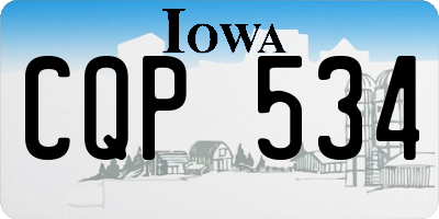 IA license plate CQP534