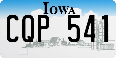 IA license plate CQP541