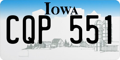 IA license plate CQP551