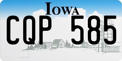 IA license plate CQP585