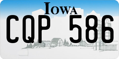 IA license plate CQP586