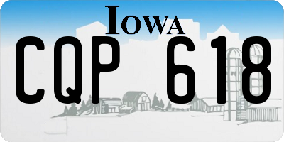 IA license plate CQP618