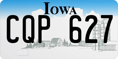 IA license plate CQP627
