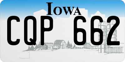 IA license plate CQP662