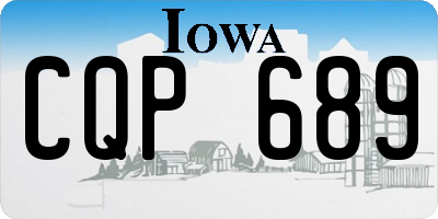 IA license plate CQP689