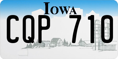 IA license plate CQP710