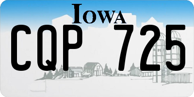 IA license plate CQP725