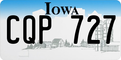 IA license plate CQP727