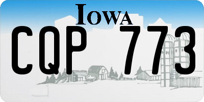 IA license plate CQP773
