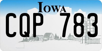 IA license plate CQP783