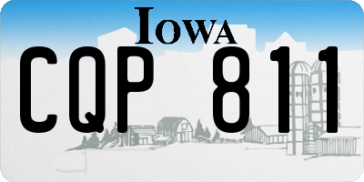 IA license plate CQP811