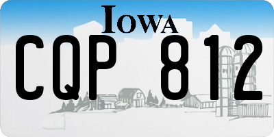 IA license plate CQP812