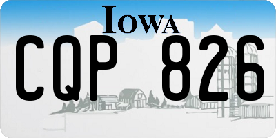 IA license plate CQP826