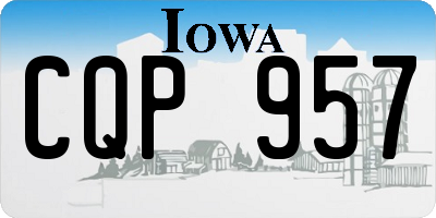 IA license plate CQP957